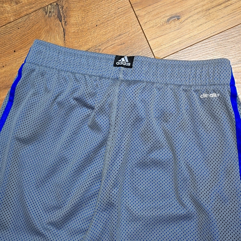 Adidas Gray and Blue Joggers with Athletic Stripes - Picture 4 of 10